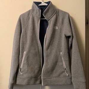 Northface fuzzy lined zip up size small